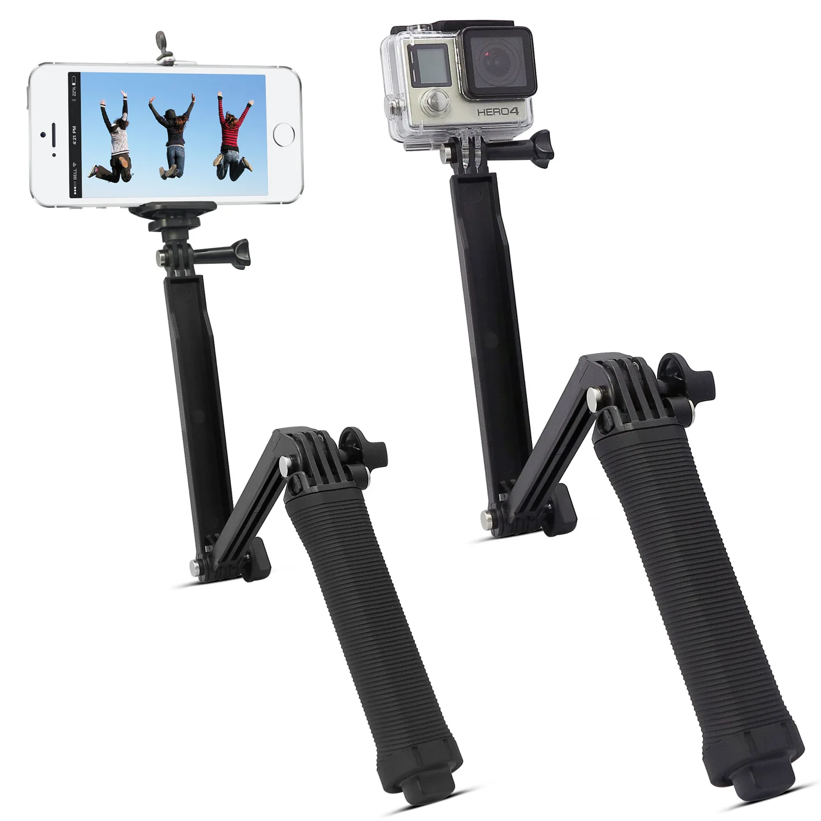 3 способ селфи монопод крепление Камера Гибкий штатив для GoPro Hero 5 4 Xiaomi Yi Action