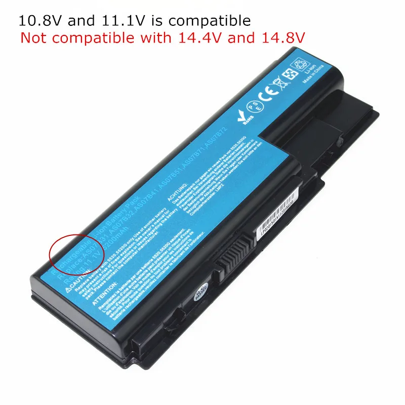 Аккумулятор для ноутбука Acer Aspire 5235 5300 5310 5315 5330 5520 5520G 5530 5530G 5535 5710 5710G 5710Z 5710ZG 5715 5715Z