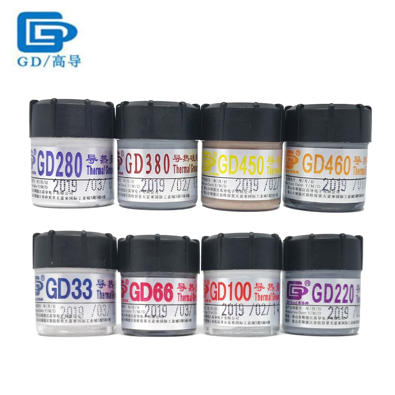 

GD900 20g 25g 30g processor CPU GPU LED Thermal Compound Thermal Grease Conductive Heatsink Plaster fan Thermal paste