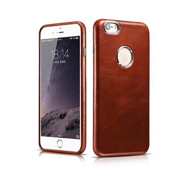 Чехол для iPhone 6s ICARER из натуральной кожи в стиле ретро полностью закрывающий чехол