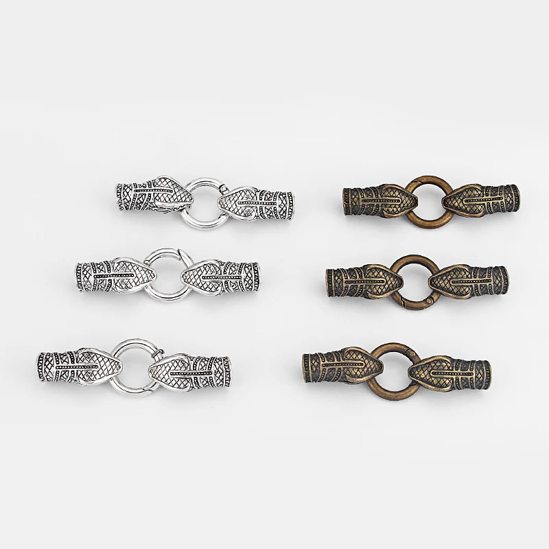 3 комплекта Пружинная Застежка со змеиным наконечником для круглой кожи 10 мм|spring