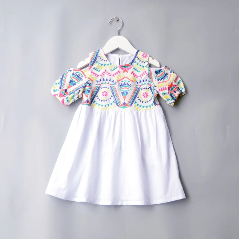 wholesale2019 baby girl clothes Summer Dresses Sweet Children cotton Short sleeve Embroidered Princess dress2-6Y Vestid | Детская одежда