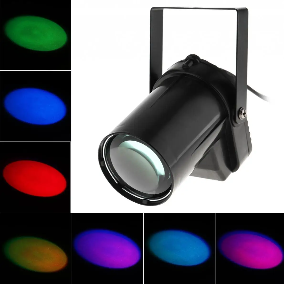 Сценический светодиодный RGB светильник 3 Вт прожектор полноцветный для диджея