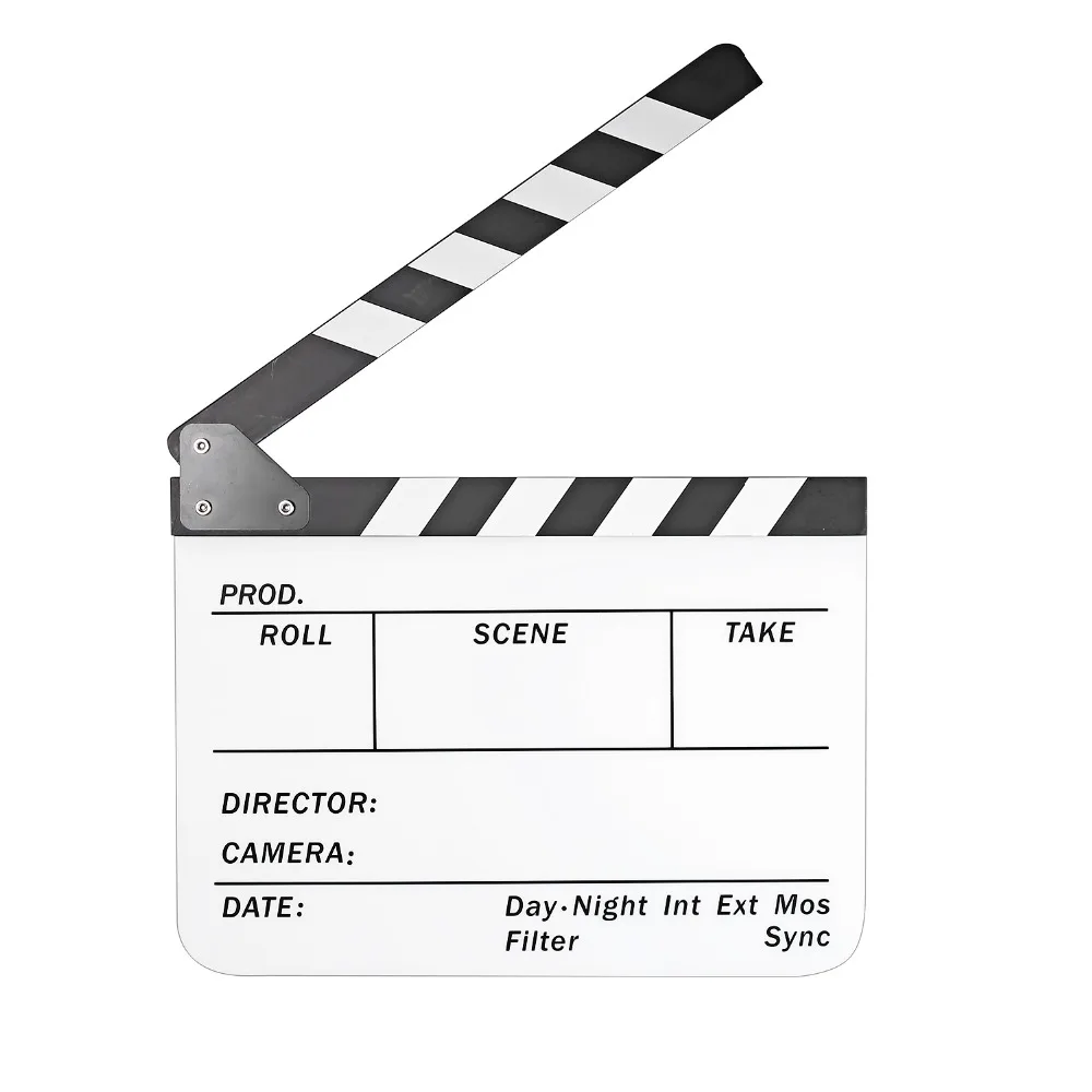 Neewer акриловый пластик 10x12 &quot/25x30 см сухая стереть режиссерская пленка Clapboard Cut