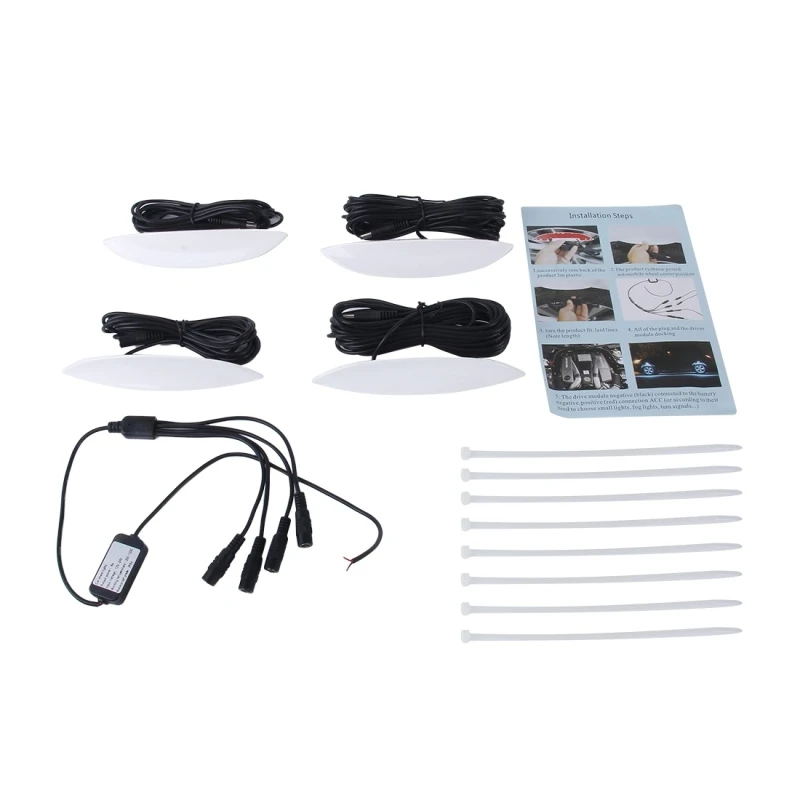 2017 4 шт. автомобиль грузовик светодиодный колеса огни шин свет для бровей Форма