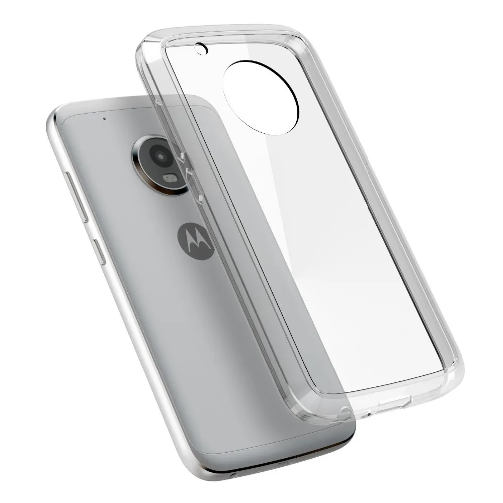 TPU чехол для Motorola G5 плюс ультра-тонкий мягкий прозрачный crystal Clear тонкий защитный