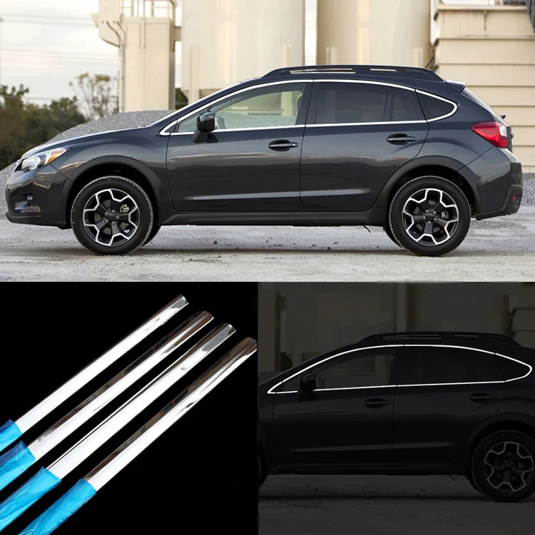 12 шт. дверная оконная рама из нержавеющей стали для Subaru XV 2012 2014|trim molding|trim door |