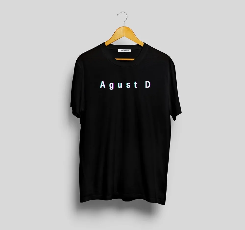 Agust D футболка Suga Женская в стиле K Pop Merch с надписью Jungkook Jhope Rap Monster Bangtan Boys футболки