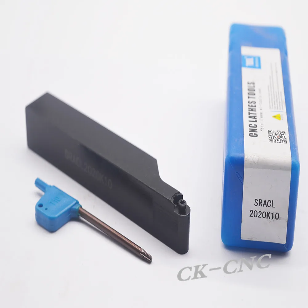

SRACL2020K10 20*20*125mm 360degreeCNC Lathe External Cutting Tool RLeft Holder For RCGT1003MO inserts