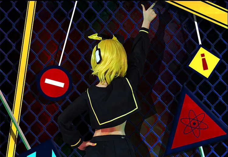 VOCALOID 2 Kagamine Rin/Len Косплей Костюм низший Превосходное платье униформа костюмы для Хэллоуина аниме одежда наряды COS