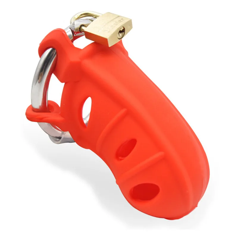 Мужской Целомудрие устройства силиконовая клетка целомудрие Нержавеющая сталь