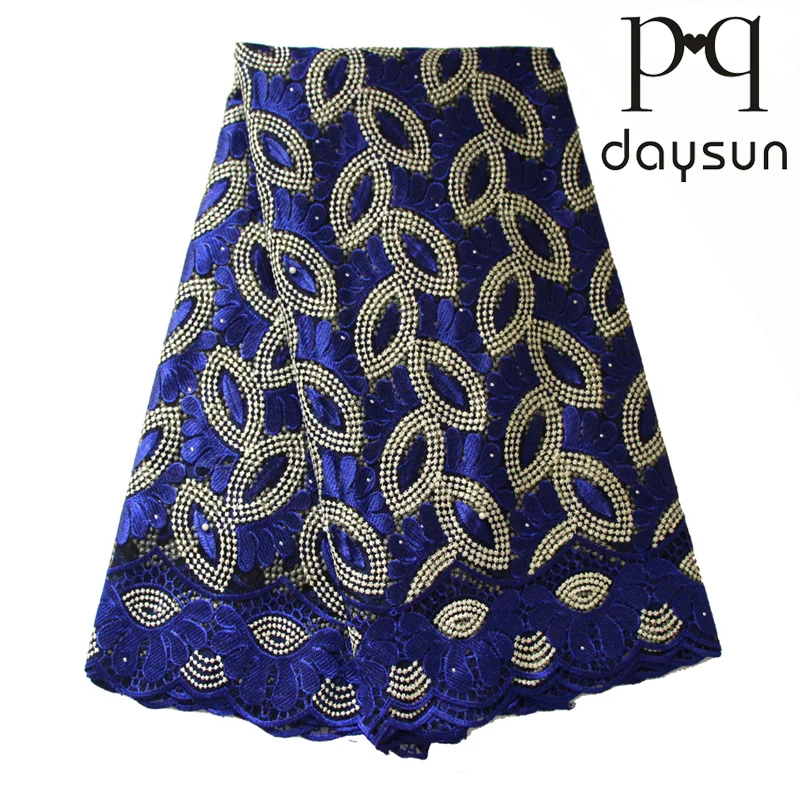 African Lace Fabric Swiss Nigerian Fushia Wine Gold Blue French Beaded Tulle Wedding 5 yards 2018 | Дом и сад