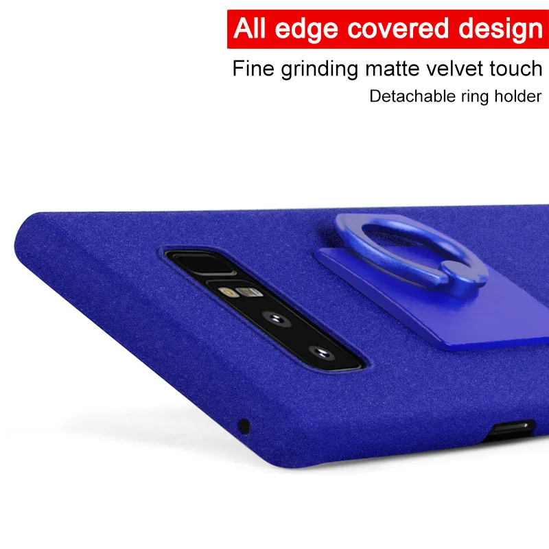 IMAK Cowboy hard Case for Samsung Galaxy Note 8 Back Cover Matte Cases Note8 Frosted Stand with Ring Holder |