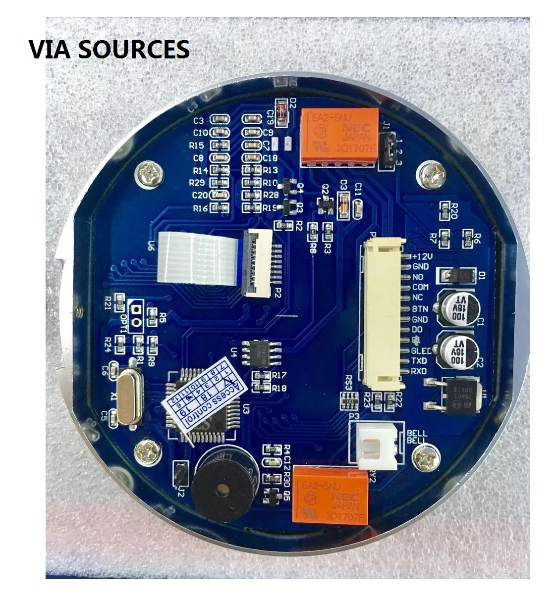 Прямая продажа с фабрики круговой сенсорная кнопка 125 кГц Rfid Card Reader двери