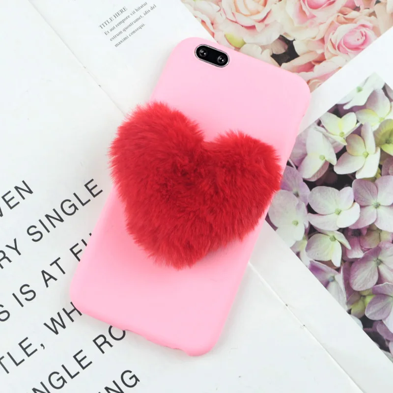 Big Red Love Pink Милый мягкий чехол с объемным сердечком для samsung Galaxy S3 S4 S5 S6 S7 Edge S8 S9 Plus S10 Lite Note 5 8 9 10 Pro, мягкая задняя крышка из ТПУ - Цвет: Big Red Love Pink