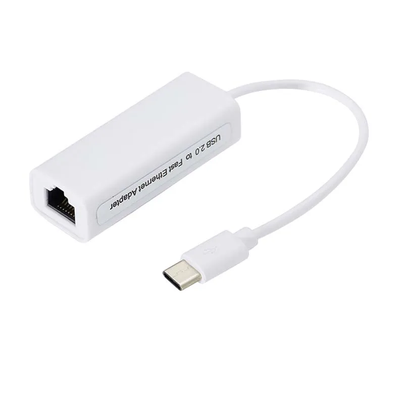 Chielecnal высокоскоростной RJ45 10/100 гигабитный проводной Интернет кабель USB3.1 Type C Ethernet