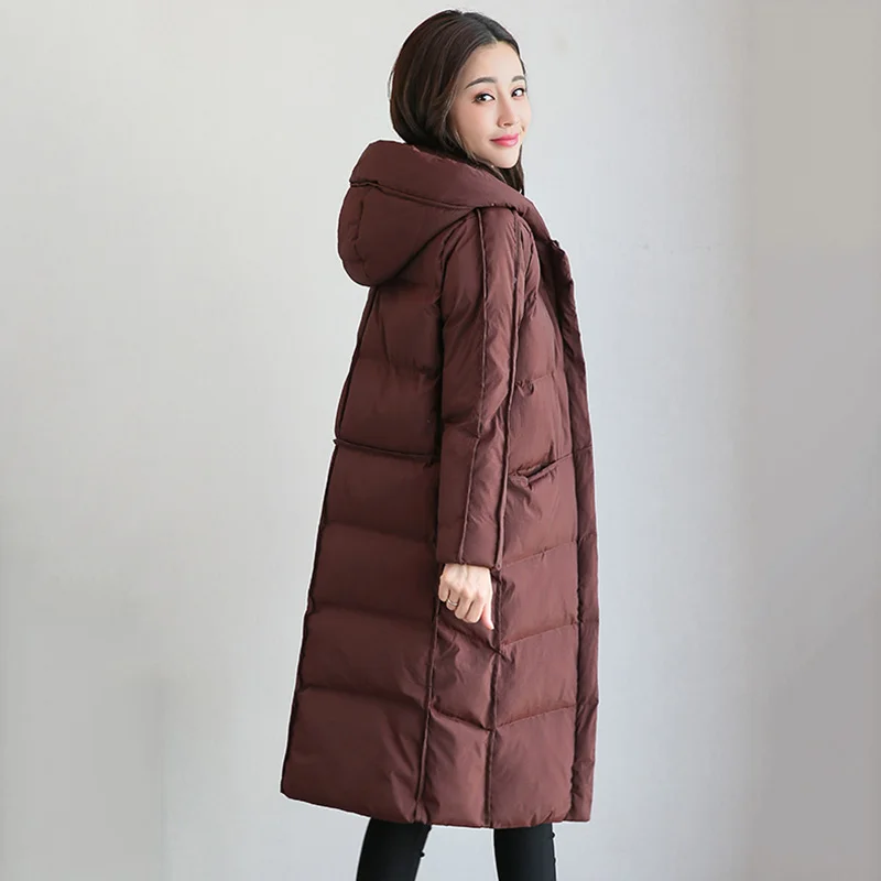 Верхняя одежда 2018 зимняя M-4XL большой размер серая хлопковая куртка с капюшоном