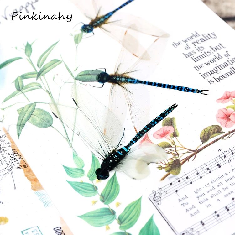 30 шт./упак. винтажная бабочка Птица Животное растение ПВХ Васи бумажная наклейка