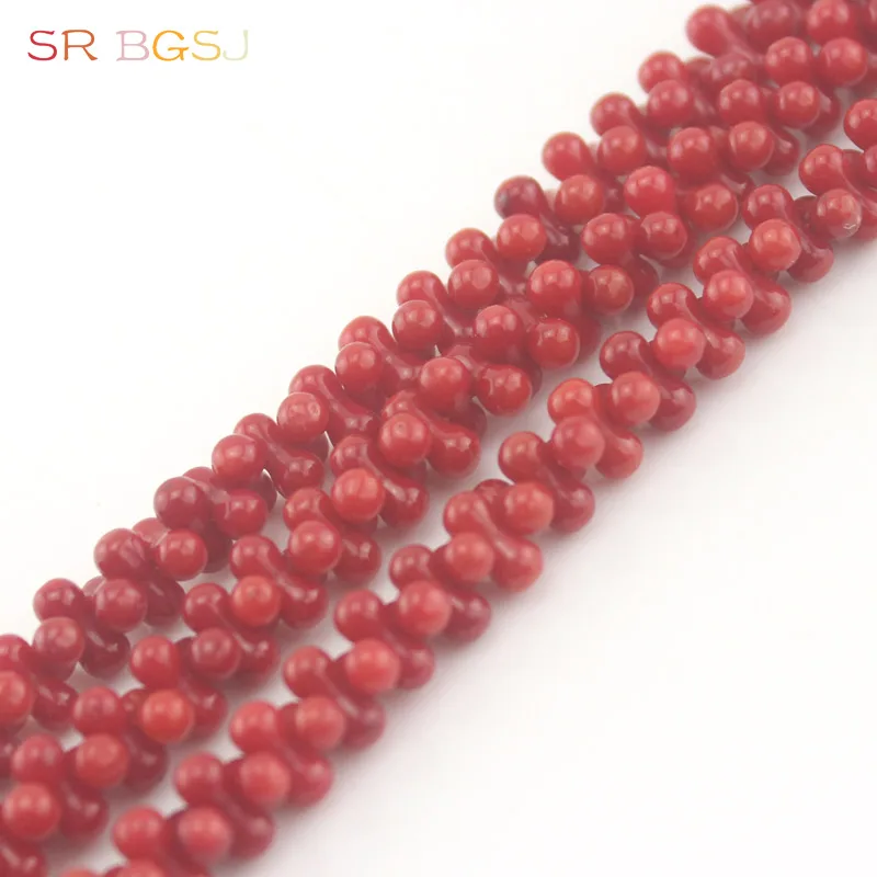 Free Shipping 4x8mm Popular Beads Peanut Bone Shape Gems Stone Genuine Natural Coral Jewelry Making Strand 15&quot|bead strands|jewelry making