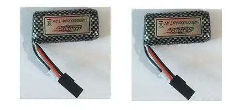 2pcs battery Лидер продаж RC автомобильный Аккумулятор 7,4 В 500 мАч Аккумулятор для 9136 гоночный пульт дистанционного управления RC автомобилей грузовик батареи запасных частей - Цвет: 2pcs battery
