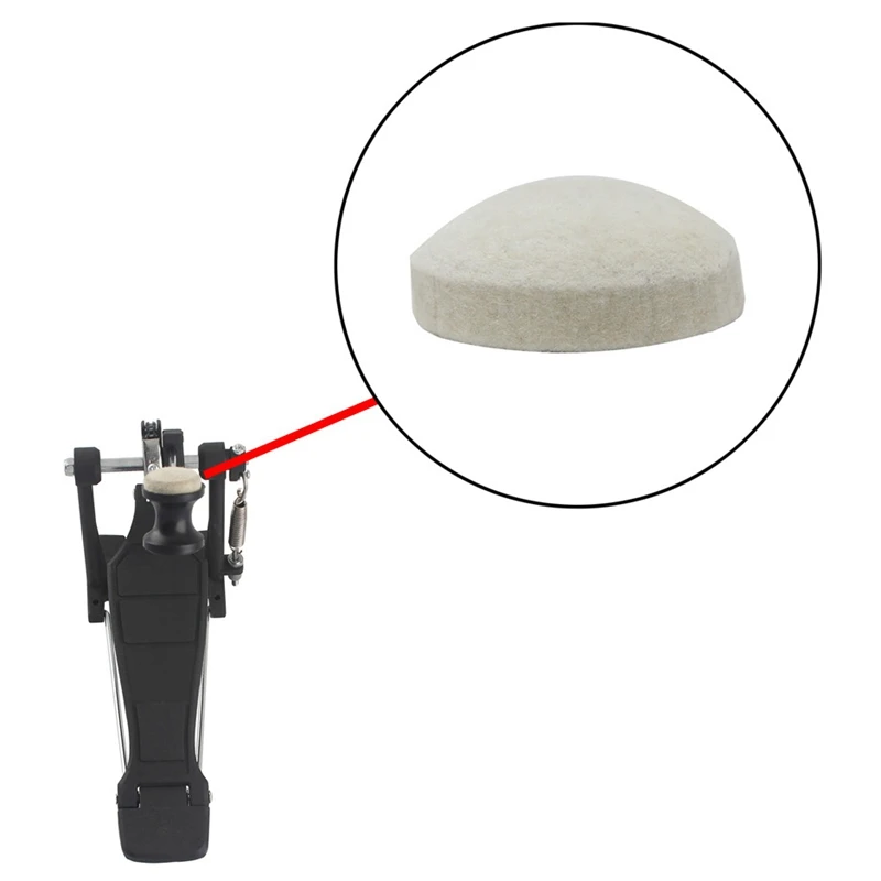 1 шт. барабан Ударные Pad войлочная прокладка для бас барабана педаль колотушки