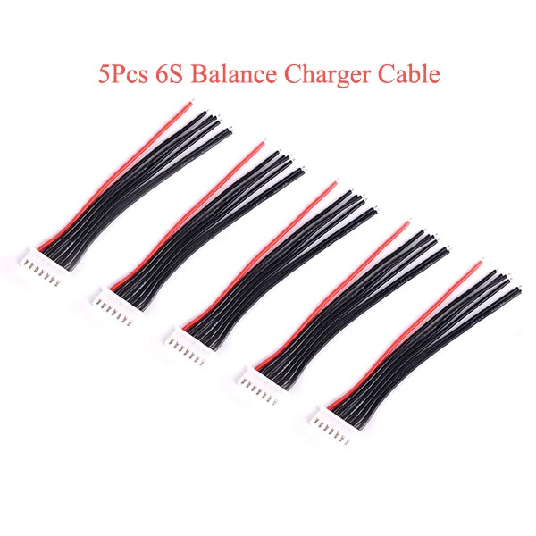 6S cable 5pcs 5 шт./лот 2S 3S 4S 5S 6S Lipo зарядное устройство кабель IMAX B6 вилка соединителя с проводом/AB пряжка зажим JST-XH защита головы - Цвет: 6S cable 5pcs