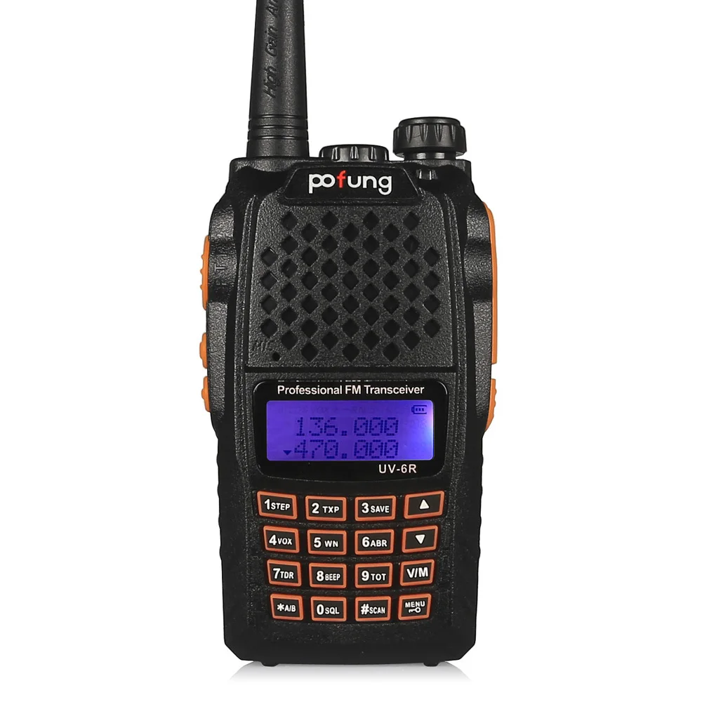 X BaoFeng UV-6R портативная рация UV6R Беспроводная дорожная двухсторонняя 128CH UHF/VHF