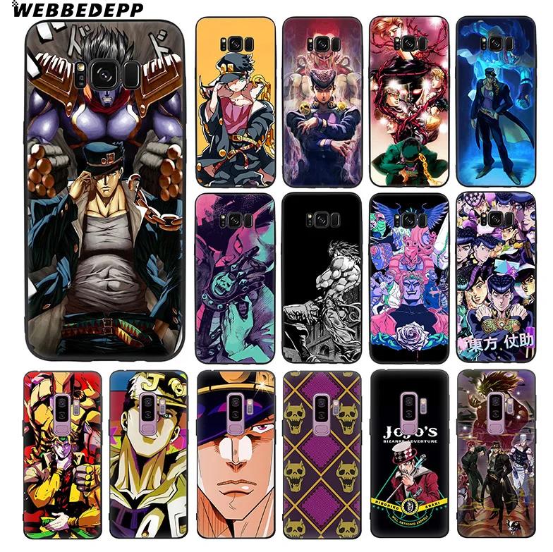 WEBBEDEPP JoJo's Bizarre Adventure Soft TPU Silicone Case for Samsung Galaxy S10 S10e S9 S8 Plus S7 S6 Edge &amp J6 |