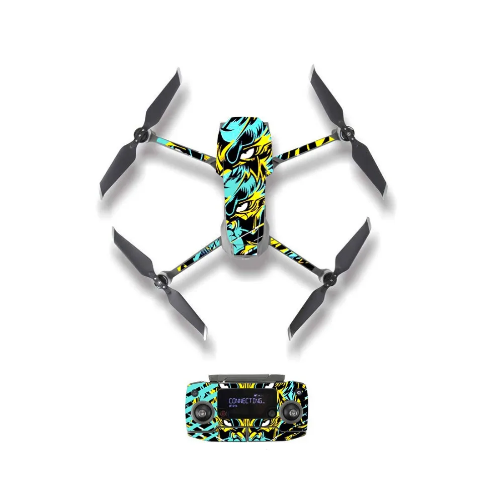 Мультфильм шаблон стиль кожи наклейка для DJI Mavic 2 Pro& Zoom Drone корпус пульт дистанционного управления батарея защитная пленка
