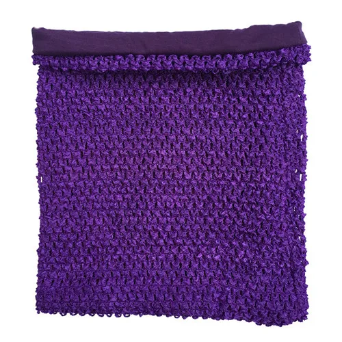 Deep purple 25*30 см, 12 дюймов, трикотажная эластичная юбка-пачка с подкладкой «кроше», облегающая грудь, топ-труба для девочек, платье «сделай сам», юбка, аксессуары для душа для малышей - Цвет: Deep purple