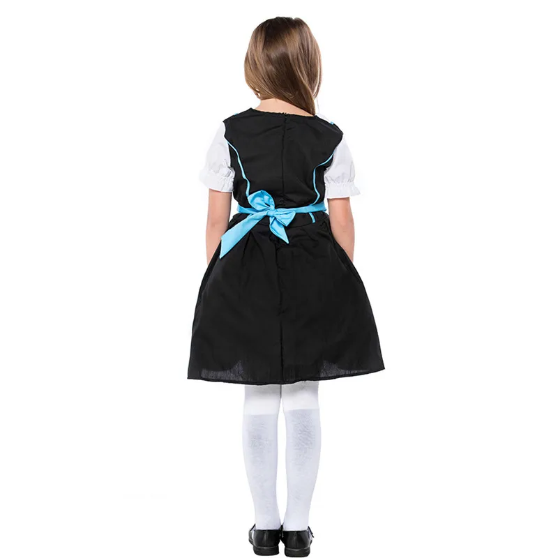 S-XL Kids Halloween Alice Costumes For Girls Oktoberfest Maid Cosplays Children's day Carnival Purim Festival parade party dress |