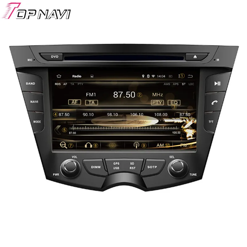 Topnavi 7 ''Octa Core 4GB Android 6 0 Автомобильный видеоплеер Авто аудио DVD ПК для HYUNDAI VELOSTER
