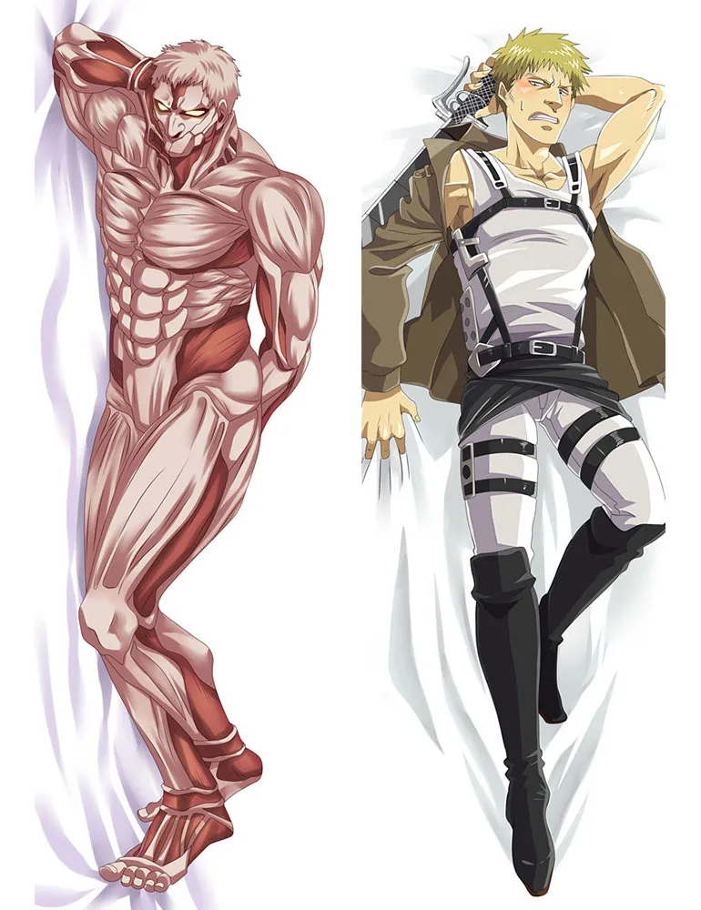 Обновление Аниме Shingeki no Kyojin атака на Титанов Eren Jaeger Ackerman Levi Ymir Подушка «Dakimakura» чехол обнимающий тело наволочка - Цвет: 612058