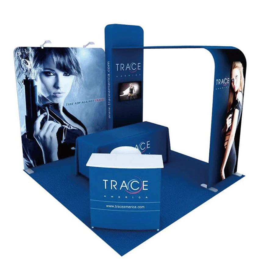 S Booths Exhibitions System With Counter Tv Bracket Custom G