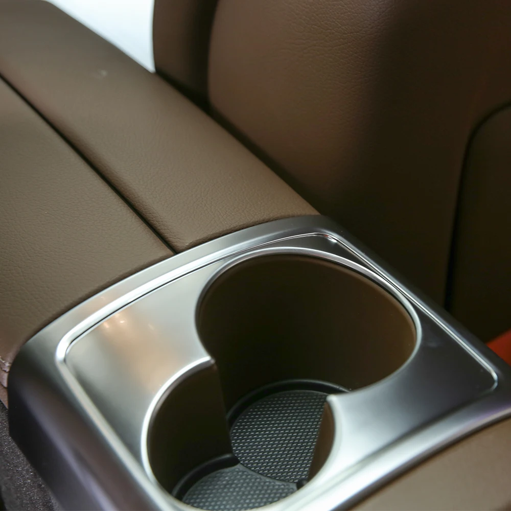 1 Pcs ABS For Mercedes Benz E Class W213 2016 2017 2018 Rear Seat Water Cup Holder Cover Trim Plastic Car Accessories | Автомобили и