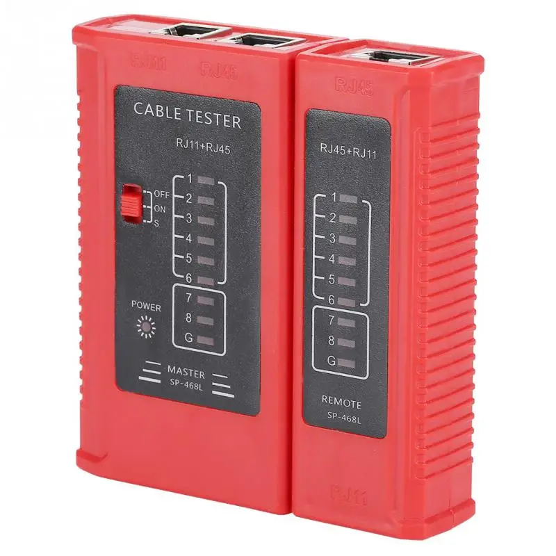 Wire Lead Testing Tool WZ-468 RJ45 and RJ11 Network Cable Tester Ethernet LAN Test Measuring Tools |