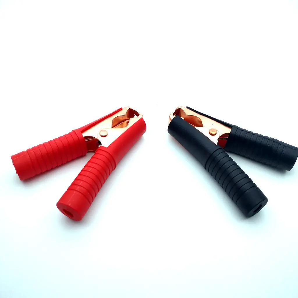 1 пара (1red + 1black) зажим для автомобильного аккумулятора Аллигатор тестовый 100A