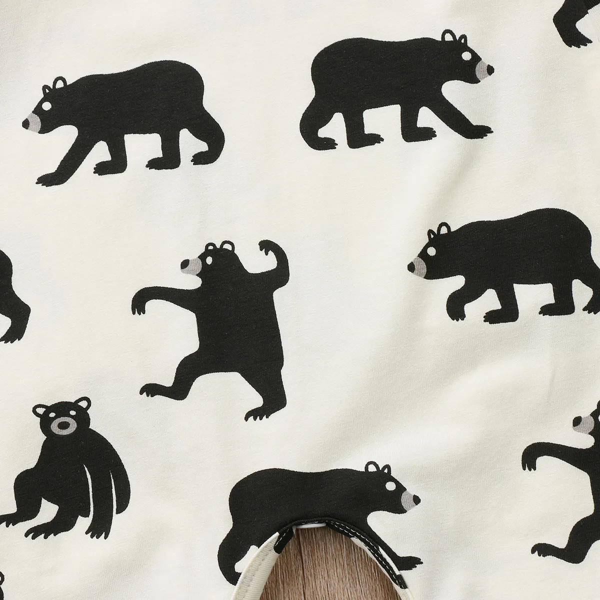 Newborn Kid Baby Boy Girl Bears Printing Romper Clothes Lucky Child Rompers Jumpsuit Outfit Set | Детская одежда и обувь
