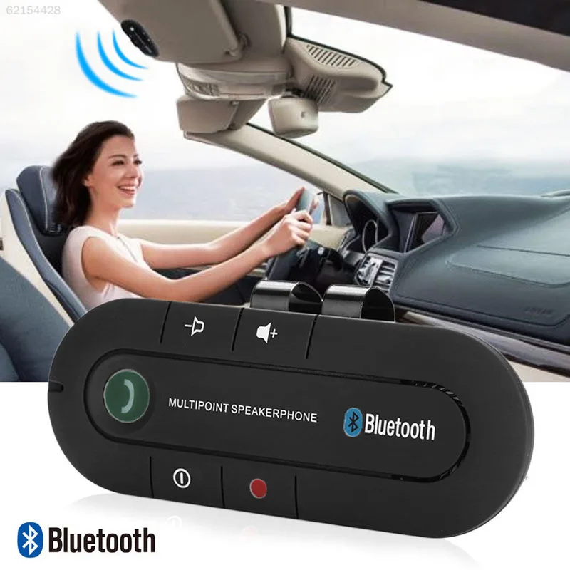 Автомобильный комплект громкой связи Bluetooth, беспроводной Bluetooth стерео динамик, телефон, MP3 музыкальный плеер, Bluetooth передатчик с двойным зарядным устройством USB
