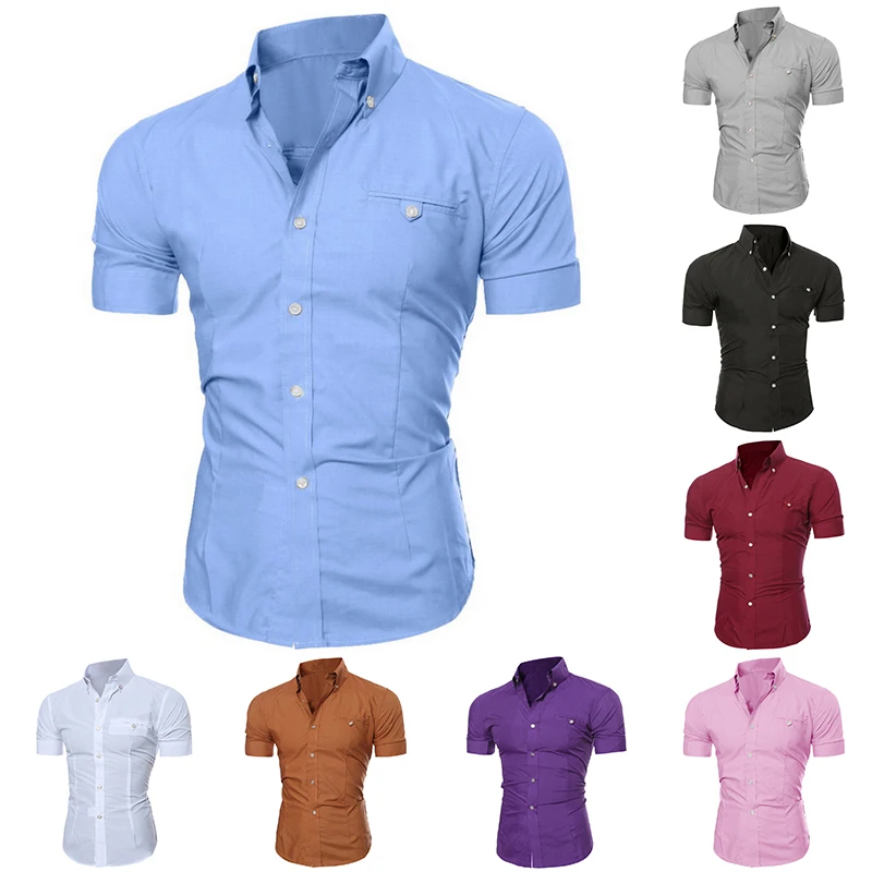 SFIT, мужская рубашка, летняя, мужская, Homme, хлопковая, соцодежда, короткий рукав, гавайская, Camisa Masculina, повседневная, облегающая, Мужская одежда, рубашки