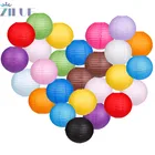 Zilue 1 шт. Круглый Китайский бумажный фонарь, подарок на день рождения, свадьбу, вечеринку, сделай сам, белый подвесной фонарь-шар, шар для вечеринки