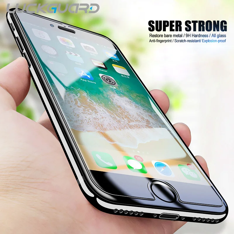 2 шт./лот для iPhone X 8 7 6 6s Plus 5 5S SE закаленное стекло 9H Премиум Защитная пленка экрана