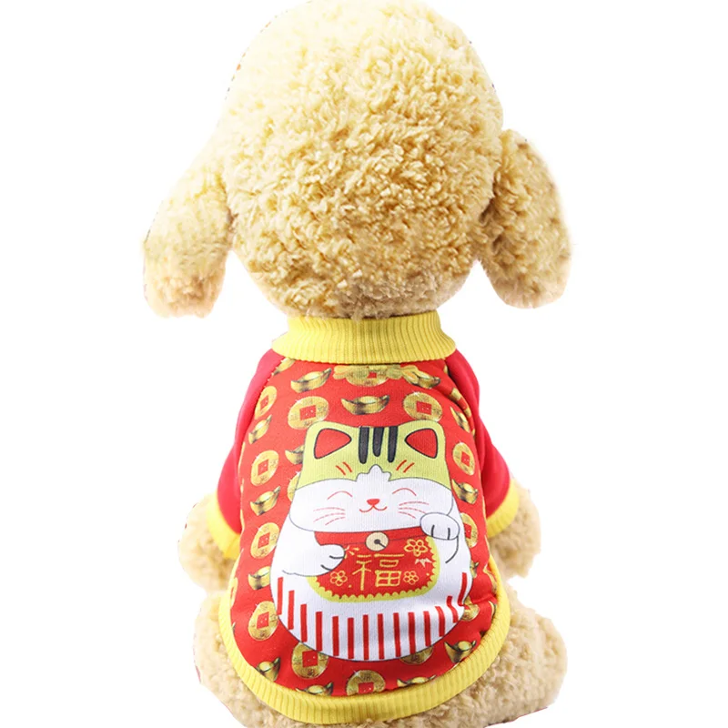 Lucky Cat Костюм тыквы для питомцев на хэллоуин для собак, кошек, рождественская одежда для собак для маленьких собак, бульдог, мопс, йоркская одежда, пальто для щенка, куртки - Цвет: Lucky Cat