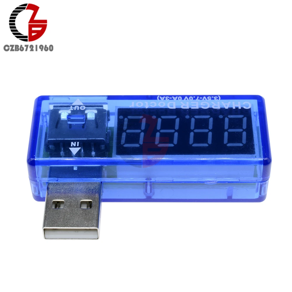 Мини Цифровой USB вольтметр амперметр светодиодный дисплей измеритель напряжения
