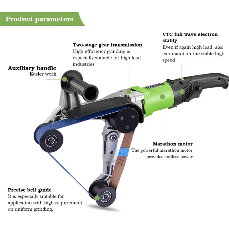 

110V/220V Нержавеющая сталь трубка ленточные шлифовальные машины шлифовки и полировки машины проволочно-волочильный стан обработки полировки...