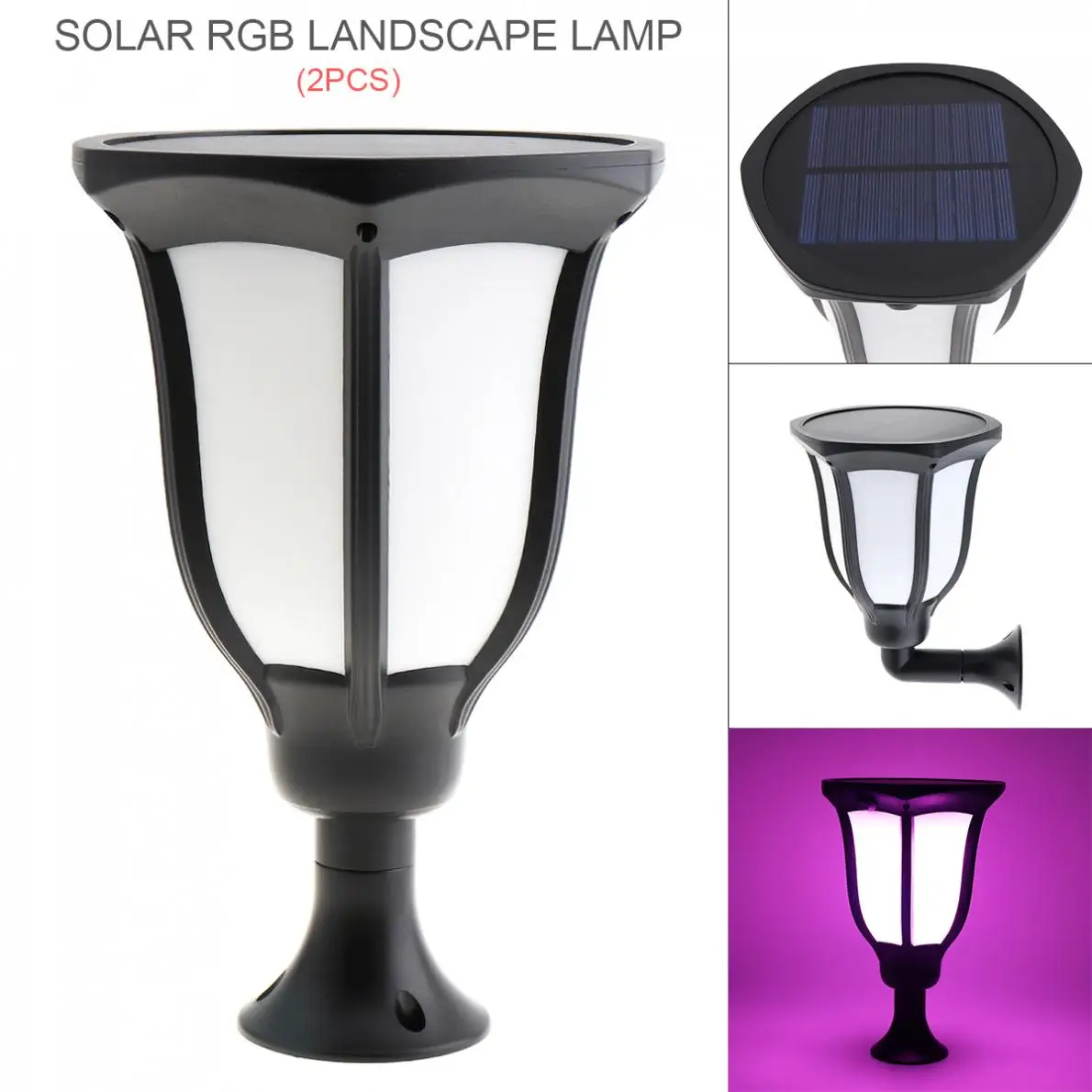 Солнечная пламенная лампа 2 шт./лот 12LED ландшафтный светильник настенный с 6 видов