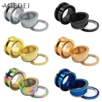 aoedej 2 30mm stainless steel ear tunnels plugs gauges piercing jewelry ear stretchers expander plugs and tunnels 00g 8mm 10mm