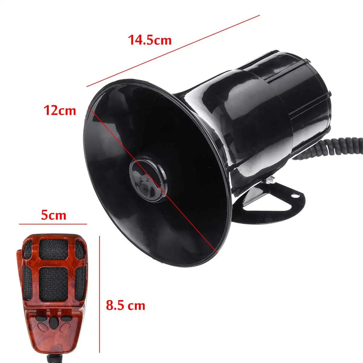 12V 3 Звуки автомобильные охранные Предупреждение сигнализации Динамик 40 Вт мотоцикл огонь-скорая помощь-Сирена рупор громкоговоритель громкий Динамик
