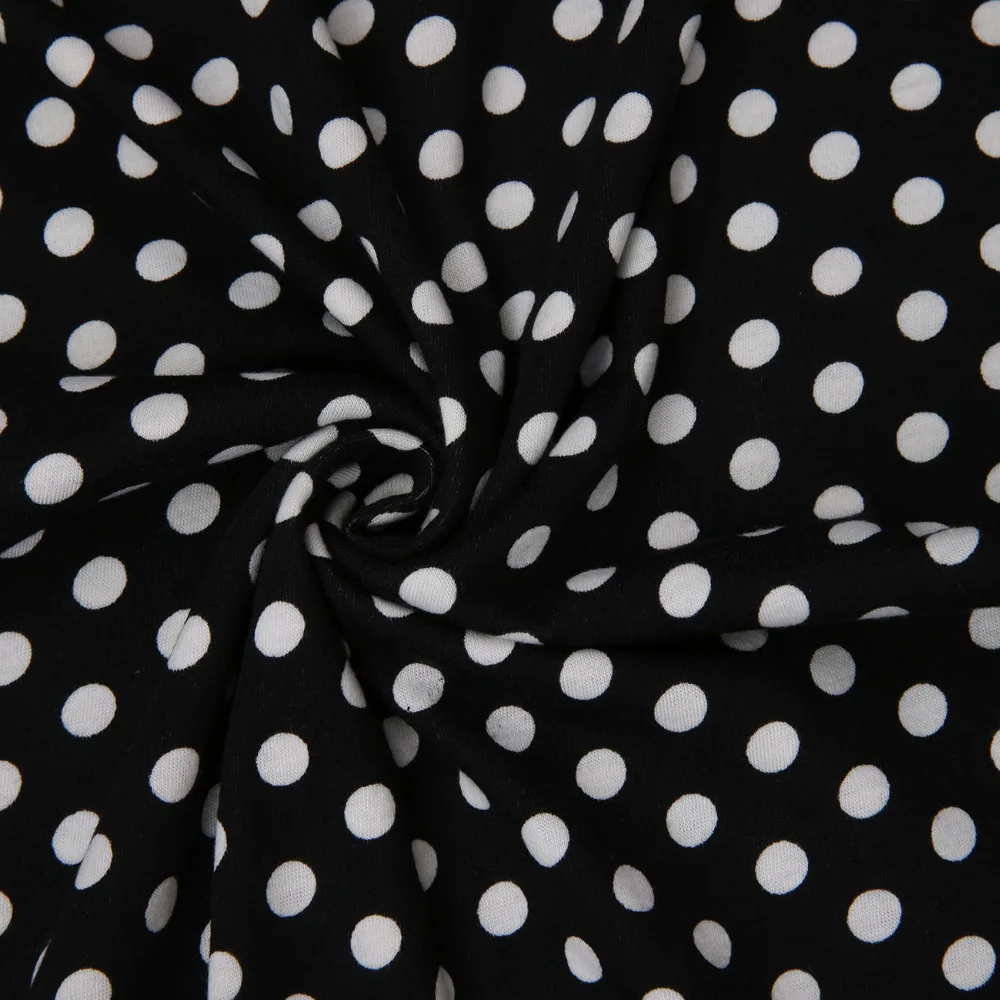 Женские осенние платья хит продаж новая мода v-образный вырез узор в горошек