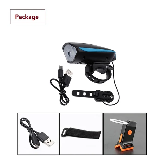 set 1 USB Велоспорт свет 5 режимов ультра яркие задние фонари и 3 режима велосипедный велосипед передний свет с 120db рожок колокол - Цвет: set 1